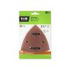 3 1/2&quot; x 80 Grit Sandpaper  (10 Pack) Industrial Oscillating Accessory Recyclable 